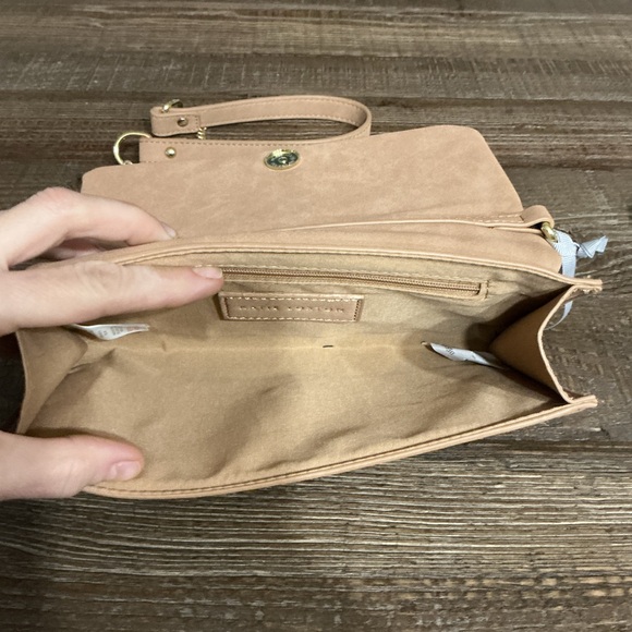 Katie Loxton Kayla Quilted Crossbody Bag Soft Tan Vegan Leather - Picture 3 of 10